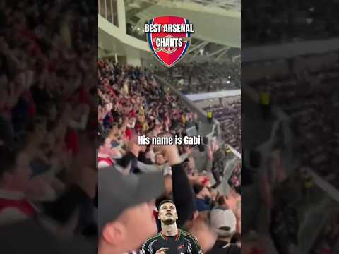 NEW CHANT! 🎶His Name Is Gabi, He's From Sao Paulo!🎶 #arsenalfans #arsenalchants #realmadrid #arsenal