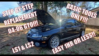 HOW TO: ALTERNATOR REPLACEMENT 04-06 PONTIAC GTO #pontiac #gto #alternator #broken #fixed #cars