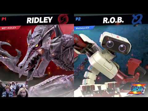 WaveDash 2023 Winners Quarter Final - MKBigBoss (R.O.B.) Vs. shellder (Ridley) - SSBU Tournament