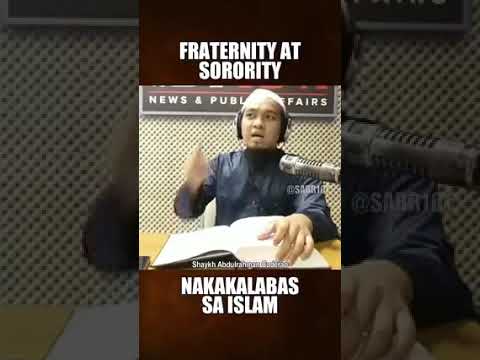 KAPAG SUMALI KA SA GANITONG GRUPO | SHEIKH ABDURAHMAN CADERAO | FRATERNITY