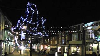 preview picture of video 'Christmas Lights Pershore, Worcestershire, England 18th December 2011'