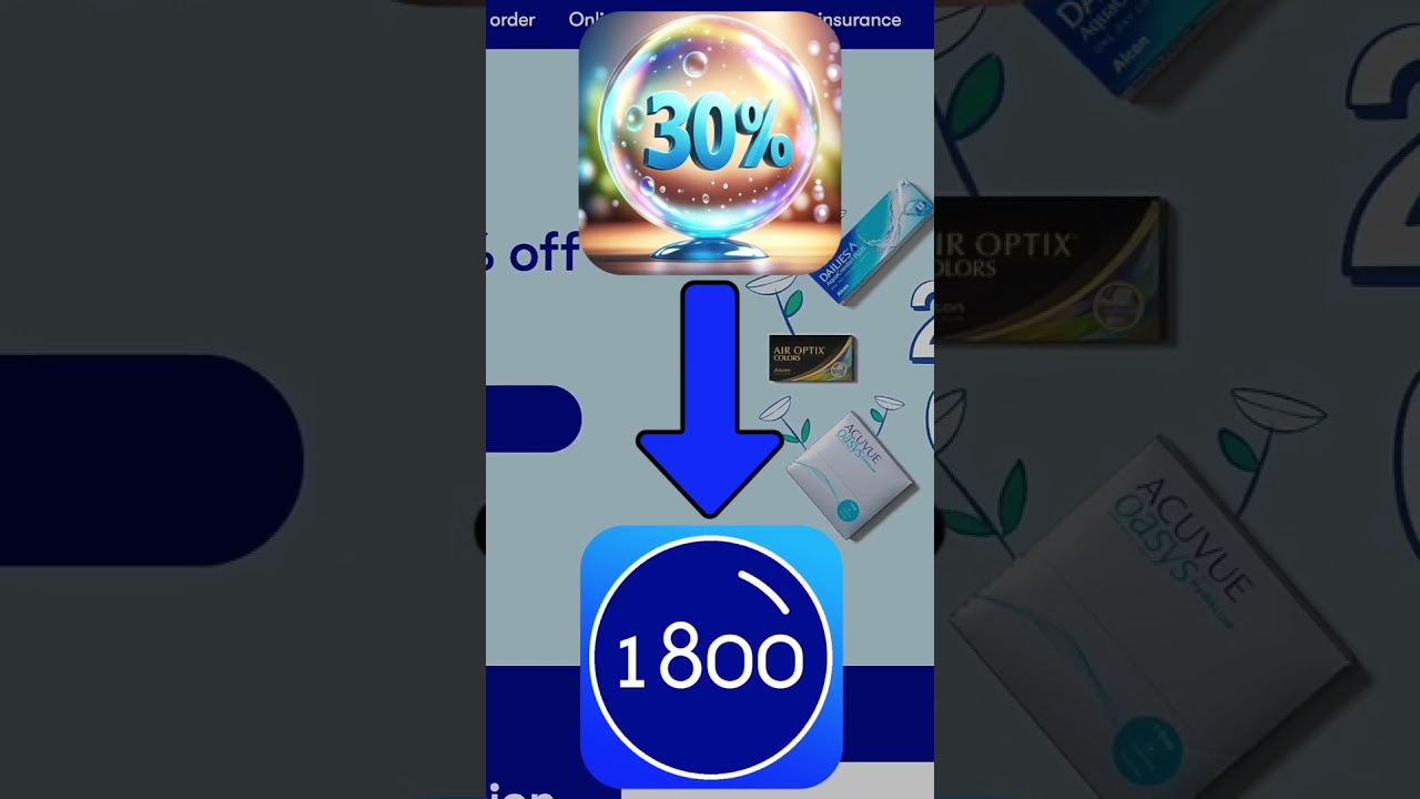 1800 Contacts 30% Discount Promo Code March 2025 #1800contacts #promocodes #promocode #savings