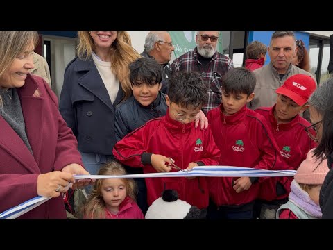 Inauguración de un nuevo centro de barrio en Villa Arejo, Municipio de Canelones