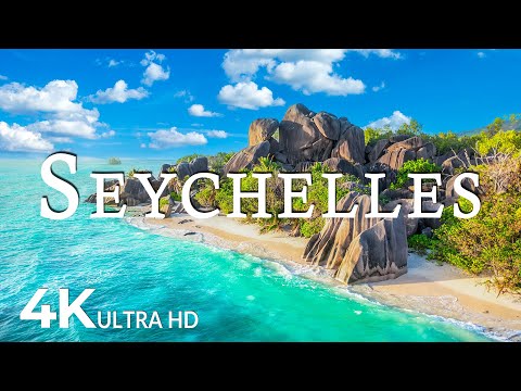 FLYING OVER SEYCHELLES (4K UHD) - Soothing Music Along With Beautiful Nature Video - 4K Video UHD #3