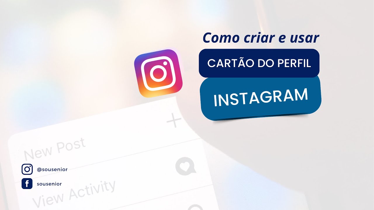 Como criar e usar o CARTÃO DO PERFIL DO INSTAGRAM