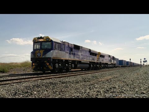 SBR / SCT 7922V Dooen (Horsham) Container Train - PoathTV Australian Railways