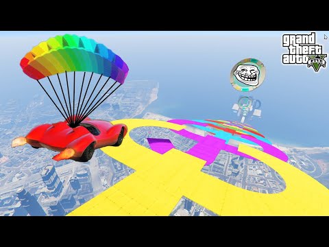 100.000% IMPOSSIBLE Mega Ramp Troll Challenge in GTA 5