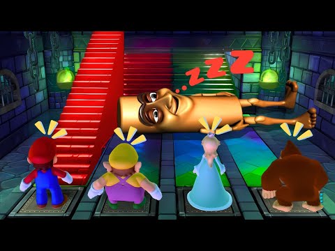 Ultimate Minigames Face-Off! Mario Party 10 & Super Mario Party - Mario vs Wario vs DK vs Rosalina