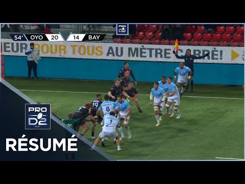 PRO D2 - Résumé Oyonnax Rugby Rugby-Aviron Bayonnais: 30-21 - J11 - Saison 2021/2022