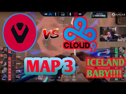 Shroud Reacts to SEN  Vs CLOUD9  !! MAP 3 !! WINNER to ICELAND
