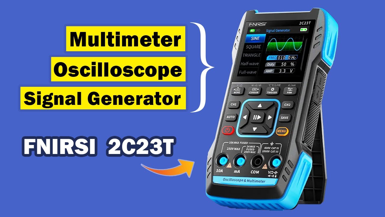 All in one Digital Multimeter with Oscilloscope, FNIRSI 2C23T