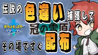 【色違い配布】冠の雪原で色伝説粘る、カプテテフ他【ポケモン剣盾/ソード/シールド/色伝説】
