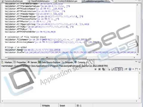 Java Secure Coding Input Validation 2 6 Esapi Custom Validation