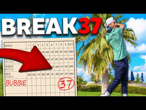Finally out on the real course...can I break 37? | Breaking 37 Ep. 1