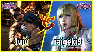 Tekken 8 Juju (Steve) vs raigeki9 (Lili) Ranked Match High Tier Game 4K HD
