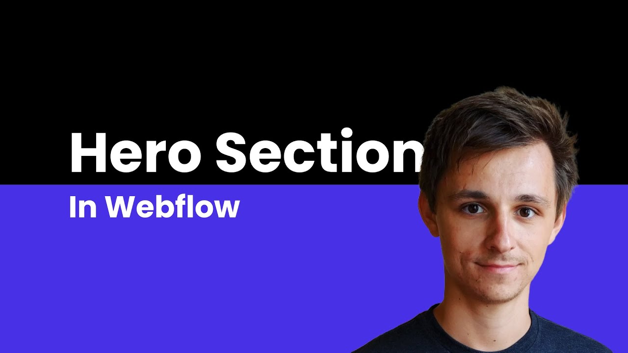 Hero Section in Webflow Tutorial