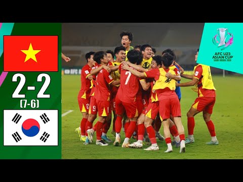 Vietnam U23 vs South Korea U23 2-2 [PEN. 7-6] Highlights | U23 AFC Asian Cup 2026