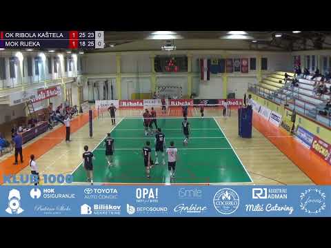 SUPERLIGA 16.kolo , OK Ribola Kaštela - MOK Rijeka , sponzorira HT