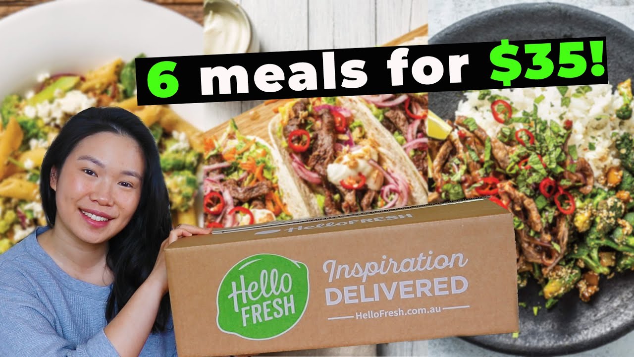 HELLO FRESH AUSTRALIA - Taste Test and Review!  | Meal Kit Delivery Grocery Haul