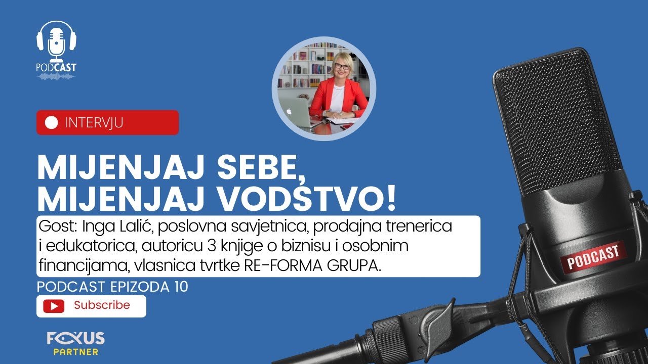 Podcast #10 / Gošća Inga Lalić = Zašto ne uspijevamo u životu?