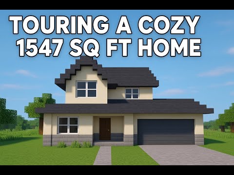Touring a Cozy 1547 SQ FT Minecraft Home | 3 Bed, 2.5 Bath