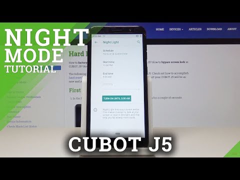 How to Activate Night Mode in CUBOT J5 - Activate Blue-Light Filter