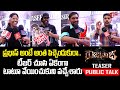 The Raja Saab Teaser Public Talk Prabhas RajaSaab Teaser Reaction TeluguOne