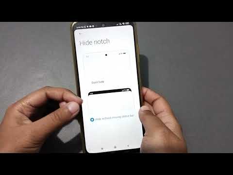 poco x5 pro 5g notch setting, how to hide and show notch, poco phone change screen notch