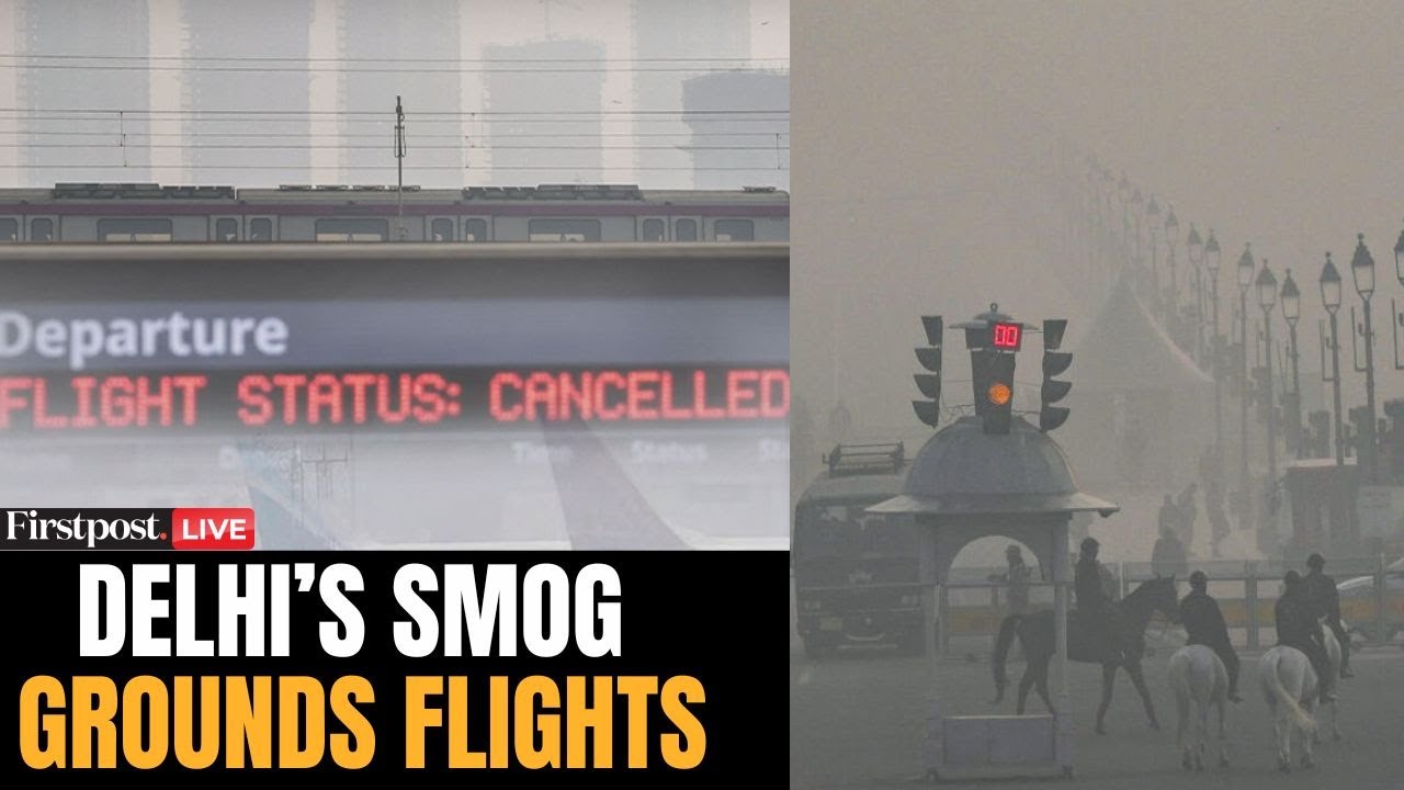 Delhi Air Pollution Crisis LIVE: Thick Smog Blankets Delhi-NCR, Disrupts Flight Operations