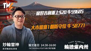 睇好吉利重上$20 牛59685 大市留意1個防守位 牛 58771 ｜雷神 Vivian｜Tasty Warrants 2026-08-20