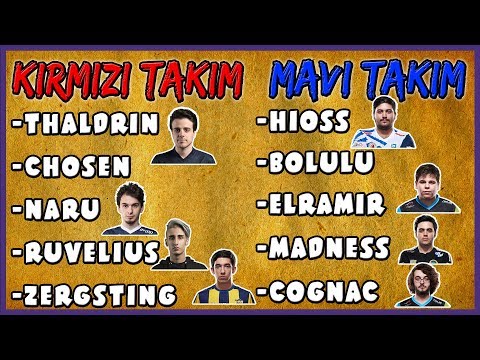 TÜRK ESPORCULARIN 5V5 LOL MAÇI /W THALDRİN - NARU - RUVELİUS - HİOSS - ELRAMİR - MADNESS - COGNAC