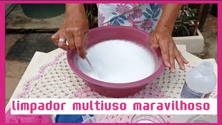 FAZENDO LIMPADOR MULTIUSO PRA TODA CASA. MUITO FÁCIL DE FAZER