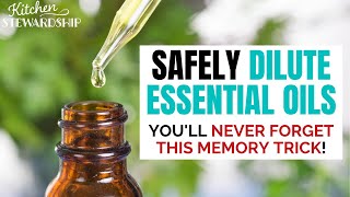Easy Memory Trick to Dilute Essential Oils for Skin
