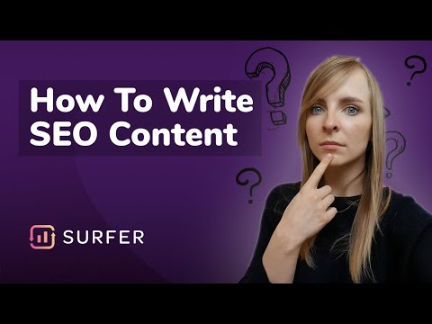 How to write SEO content with Surfer's Content Editor