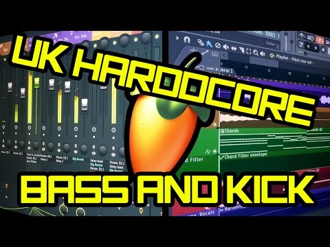 UK HARDCORE - BASS and KICK (FOR BEGINNERS) - FL STUDIO 12