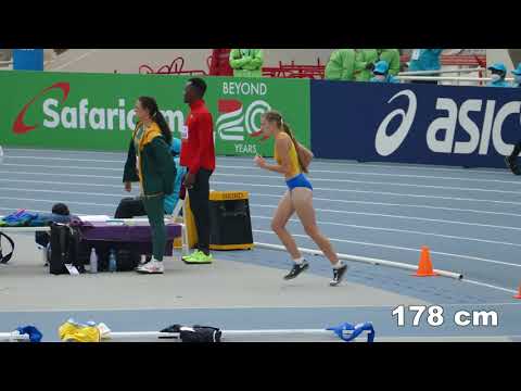Mariya ALEYNIKOVA (UKR) 174 cm High Jump Qualification Group B World U20 Championships Nairobi 2021