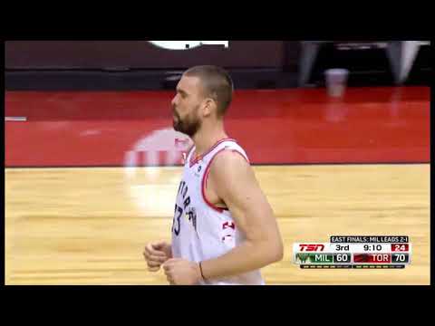 Marc Gasol passing from the top