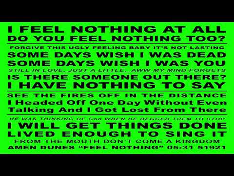 Amen Dunes (with Sleaford Mods) - Feel Nothing