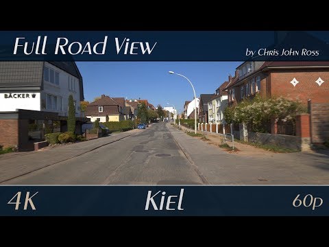 Kiel, Germany: Elmschenhagen - Villacher Straße, Ellerbeker Weg - 4K (UHD/2160p/60p) Video