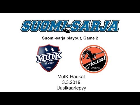 Maalikooste 3.3.19 Muik Hockey- Haukat 2-1, Suomi-sarja playout