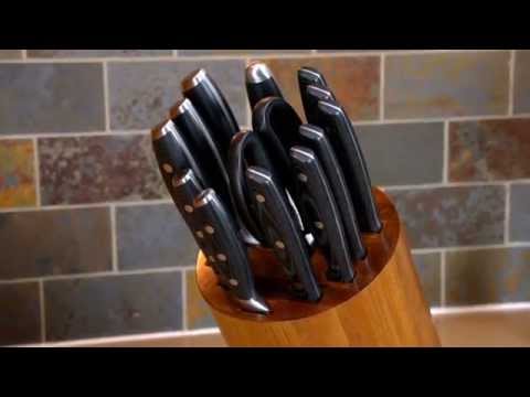 Lagostina damascus steel cutlery set 14-pc