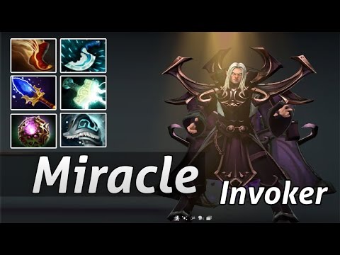 Exort Invoker Carry by Miracle Crazy Party MMR Gameplay - Dota 2 Epic Moments