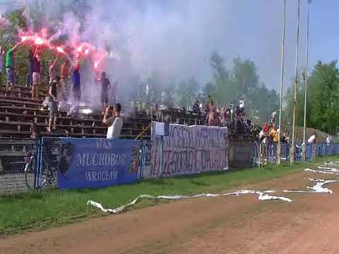 Oprawa kibiców Muchoboru Wrocław