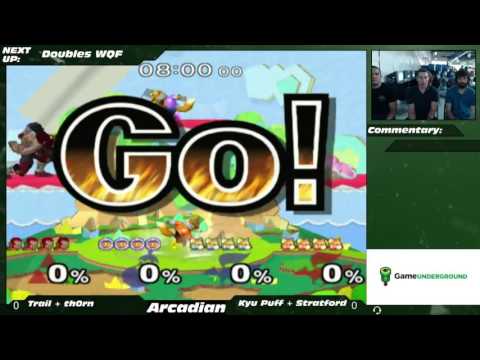 NE Melee Arcadian 2 Doubles WQF - Trail/th0rn (Red) vs. Kyu Puff/Stratford (Blue)