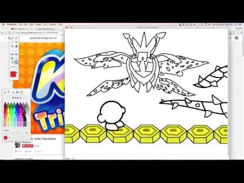 speedpaint#10 kirby triple deluxe vs soul of sectonia part 1