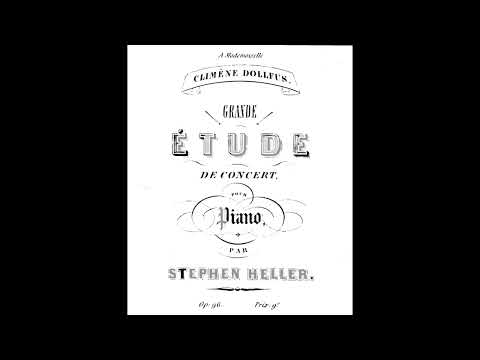 Stephen Heller Op  96 Grand étude de concert