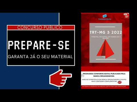 Apostila TRT MG 3 Analista Área Administrativa 2022