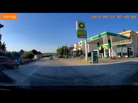 Driving in Greece 2019: Kavala - Aspovalta, timelapse 2x