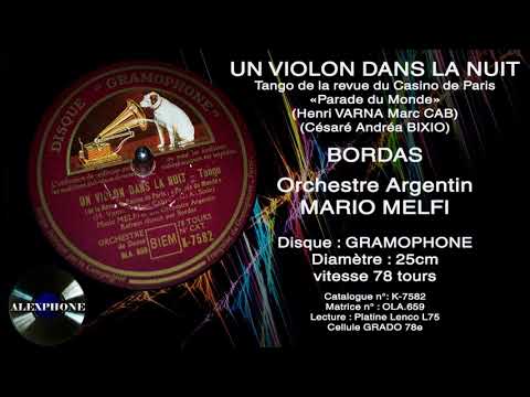 UN VIOLON DANS LA NUIT  BORDAS & MARIO MELFI