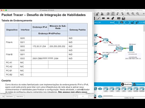 CCNA1v6 - Resolução do Packet Tracer 8.4.1.2